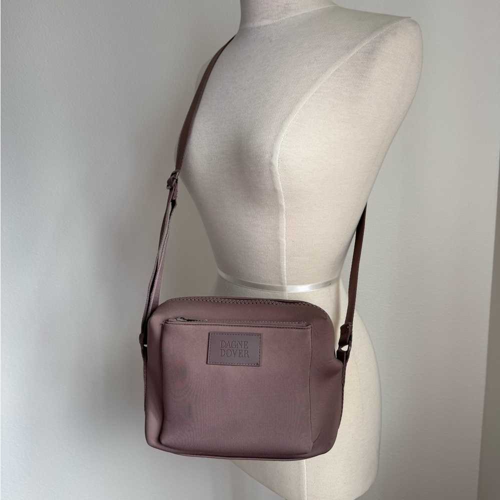 Dagne Dover Crossbody Bag in Taupe